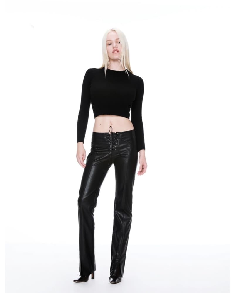 Miaou Leather Lace Up Pants  - Image 4