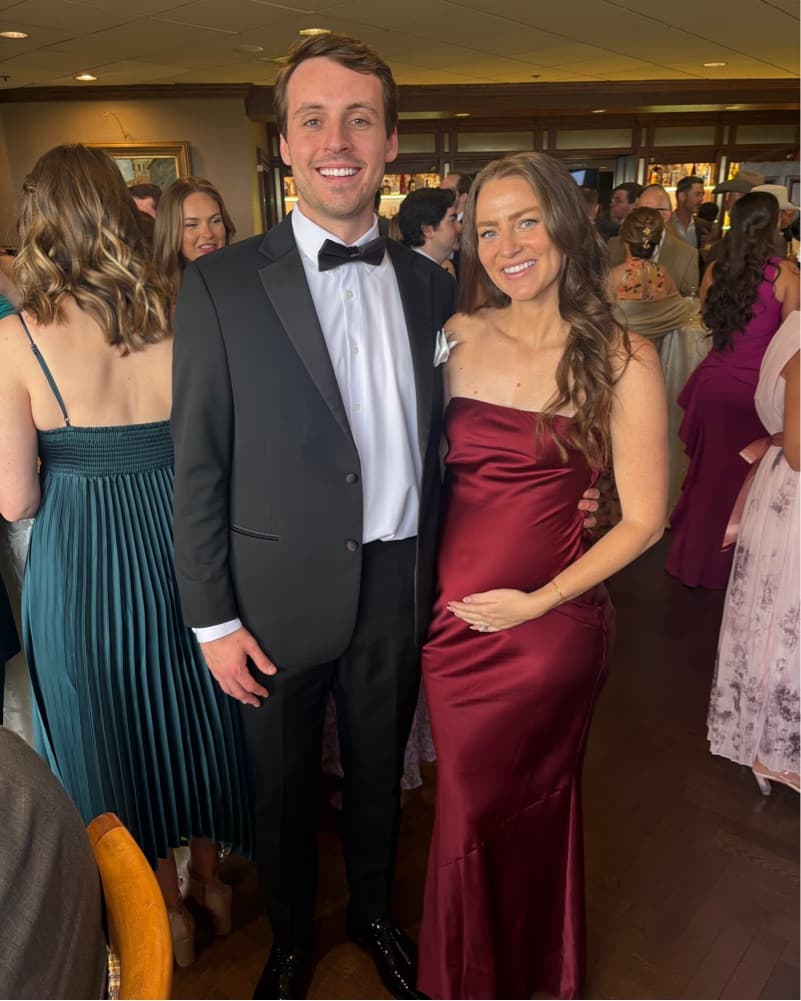 Retrofete Maroon Strapless Dress - Image 1