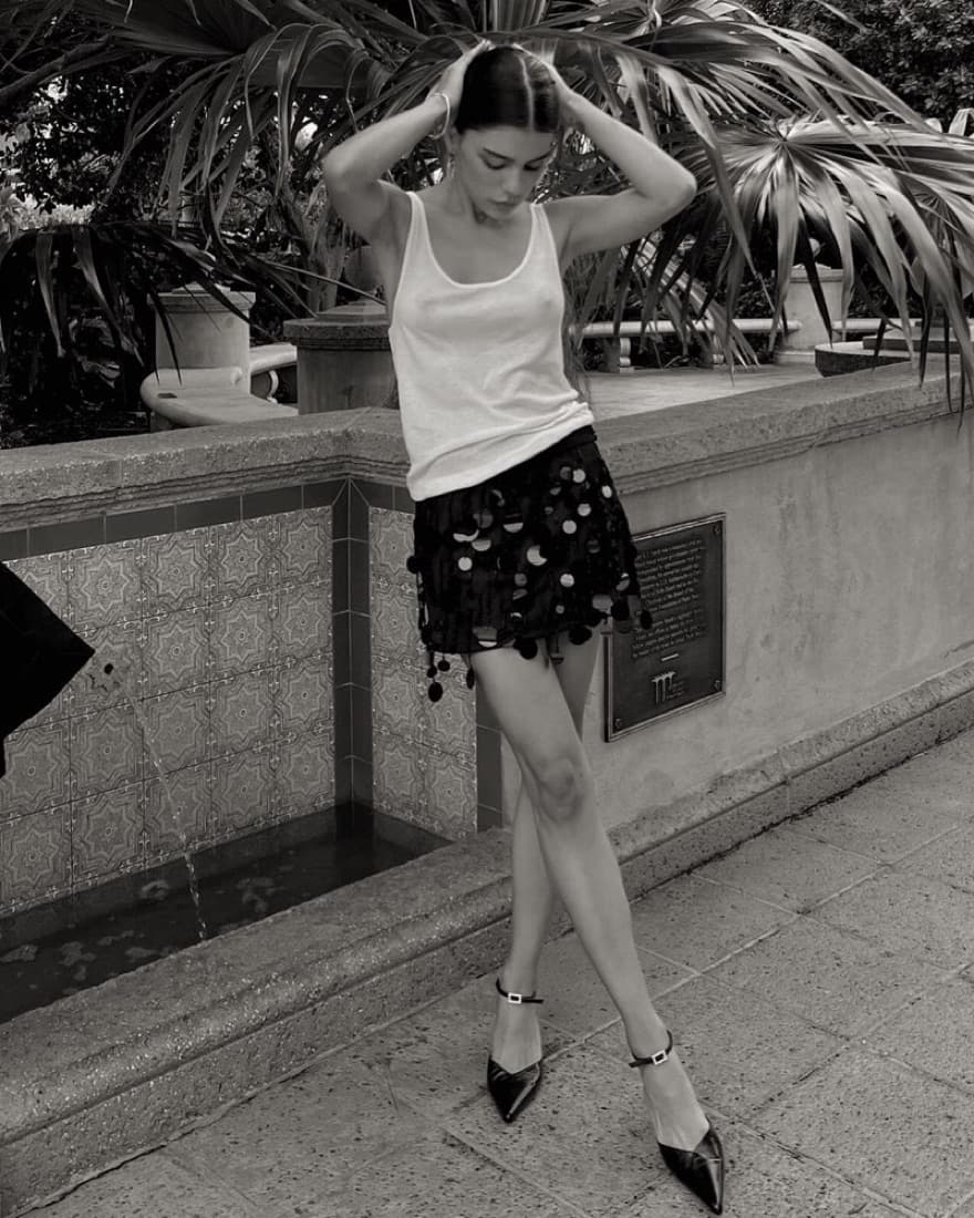 Rat & Boa Sequin Skirt - Image 3