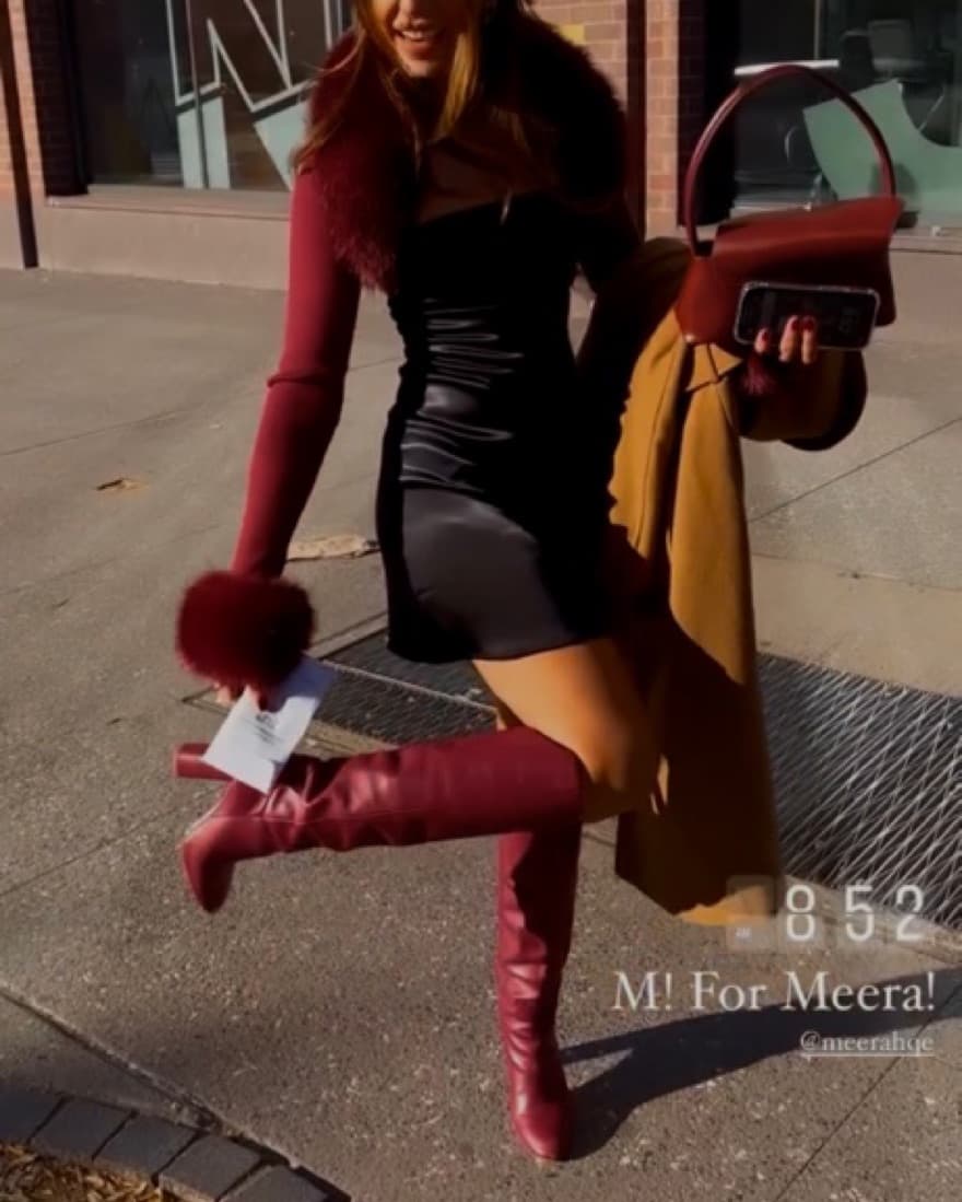Danielle Guizio Red Faux Fur Bolero - Image 6