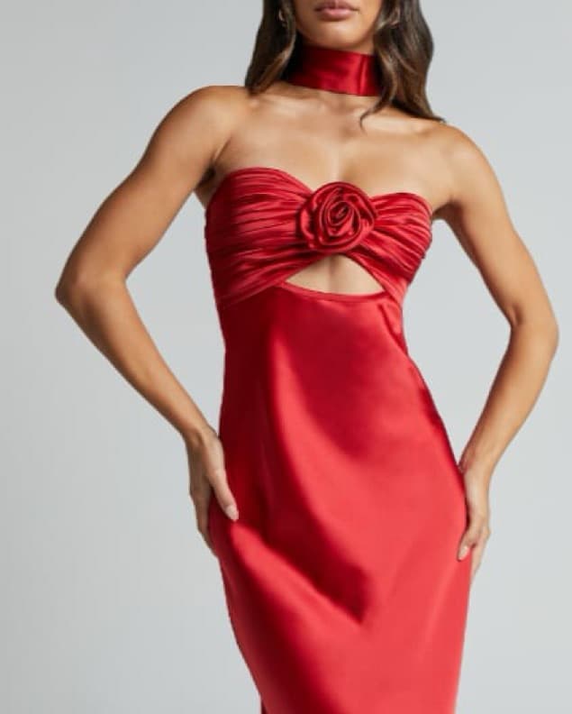 Hello Molly Trend Lover Satin Maxi Dress - Image 2
