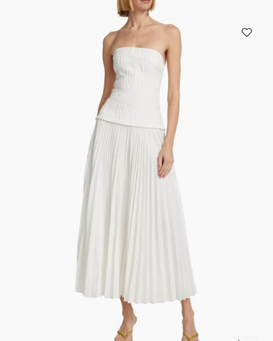 Acler - Pleated White Maxi Dress - Image 2