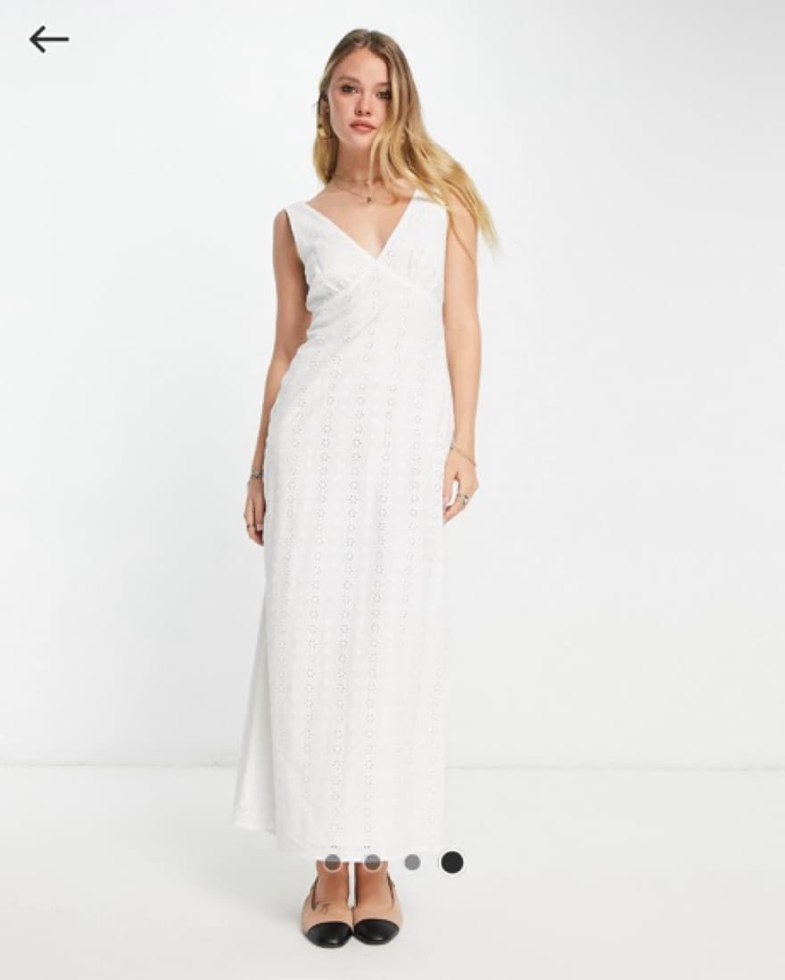 white eyelet maxi dress - Image 4