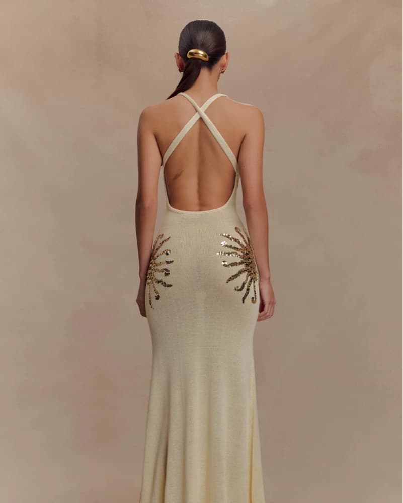 Gold Sun Dress - Image 4