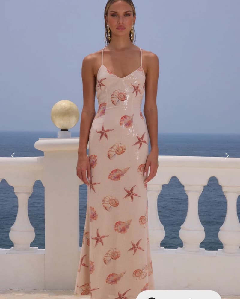 Niyah Maxi Dress In Sand Seashell  - Image 1