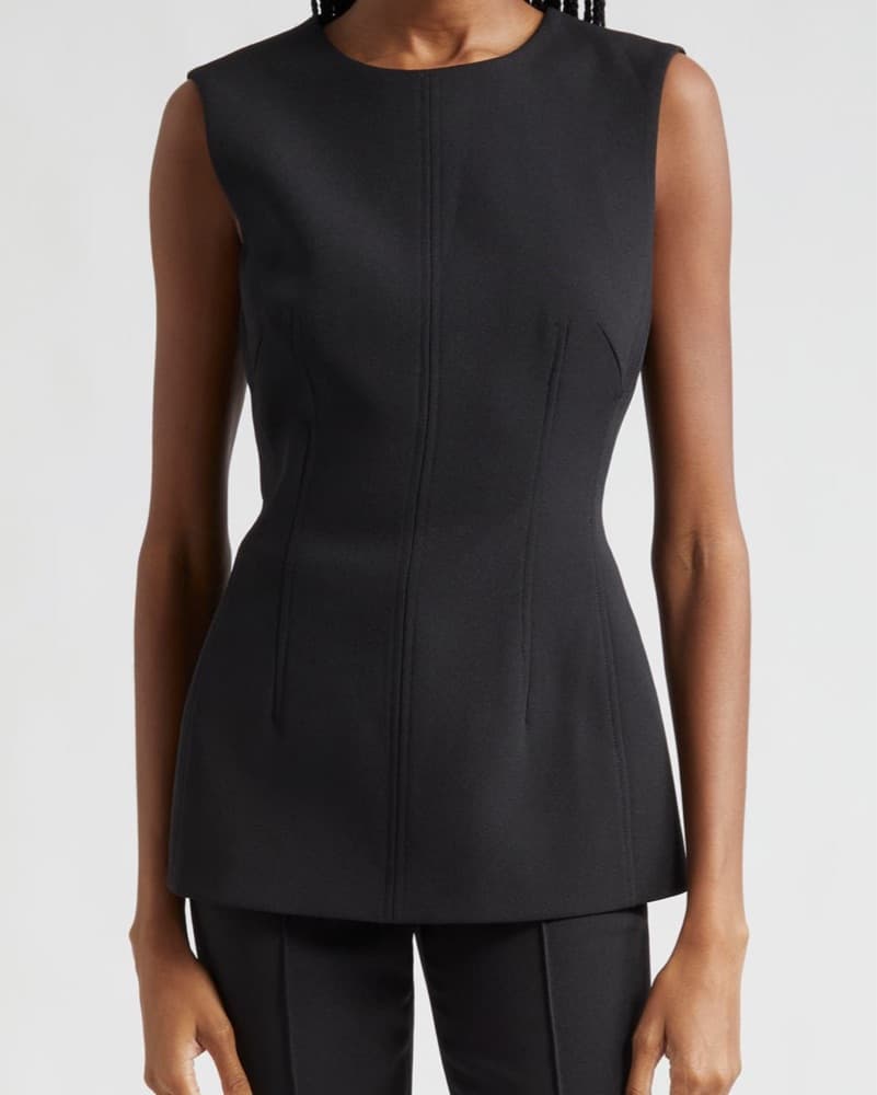 Veronica Beard Faith Sleeveless Top - Image 1