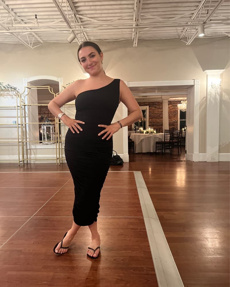 One Shoulder Rouched Dress - Image 2