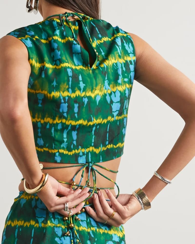 Altuzarra Tie Dye Cropped Top - Image 2