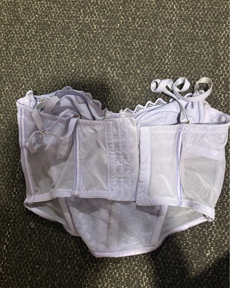Elegant Lace-Trimmed Lingerie Corset - Image 2
