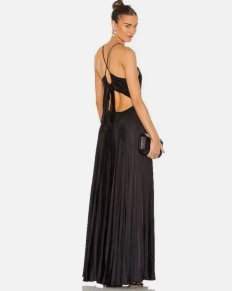 ALC Aries Pleated Cut Out Maxi Dress  - Image 1