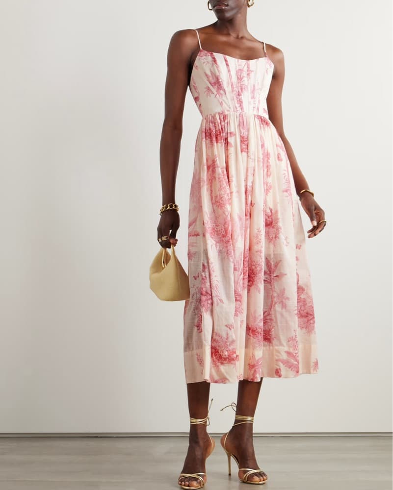 Zimmerman Waverly Corset Midi Dress  - Image 2