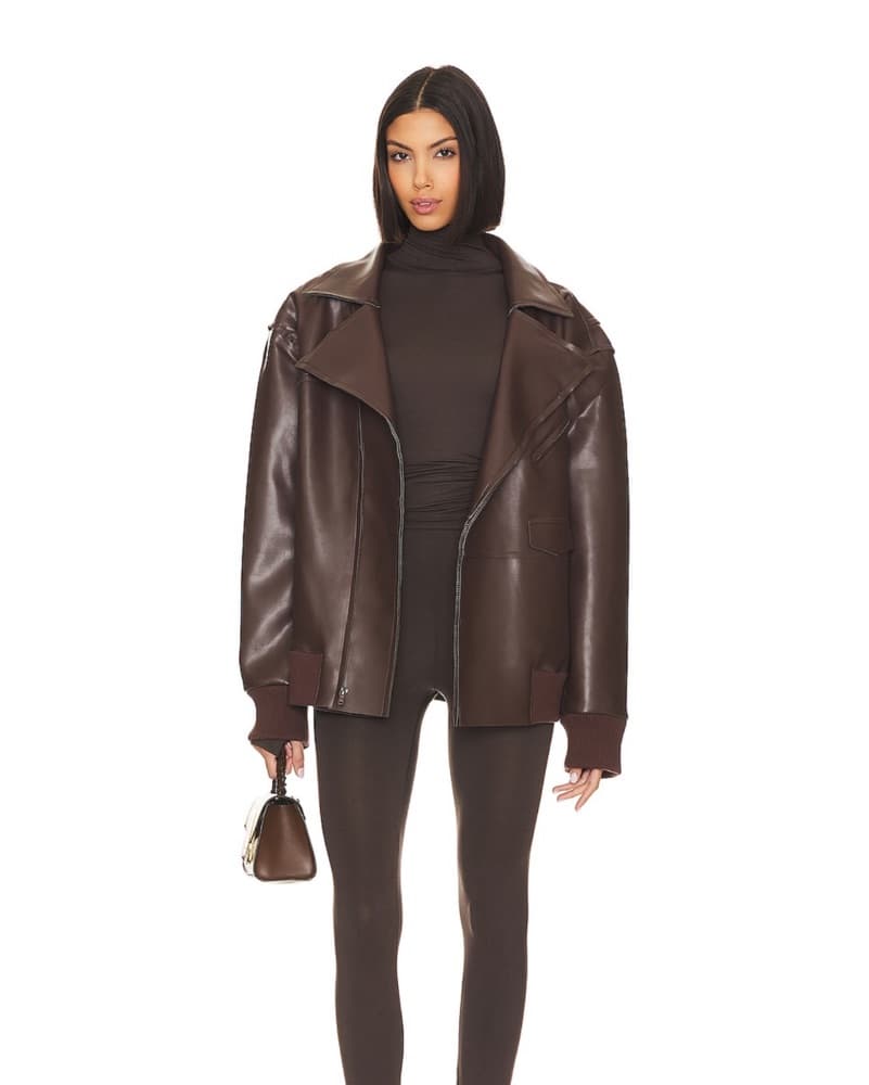 Norma Kamali Oversized Leather Jacket  - Image 3