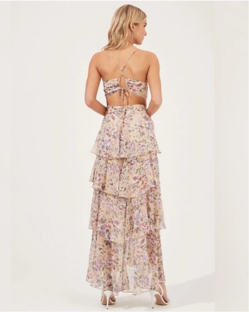 Rosana Floral Tiered Ruffle Maxi Dress - Image 2