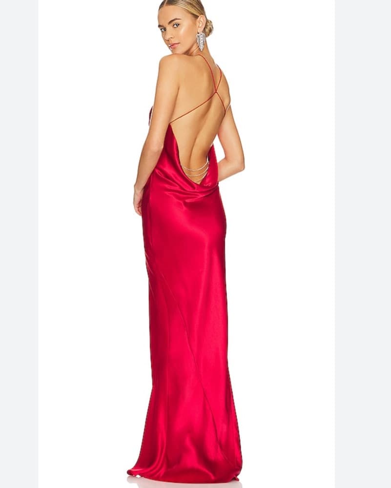 Retrofete Satin Dress - Image 1