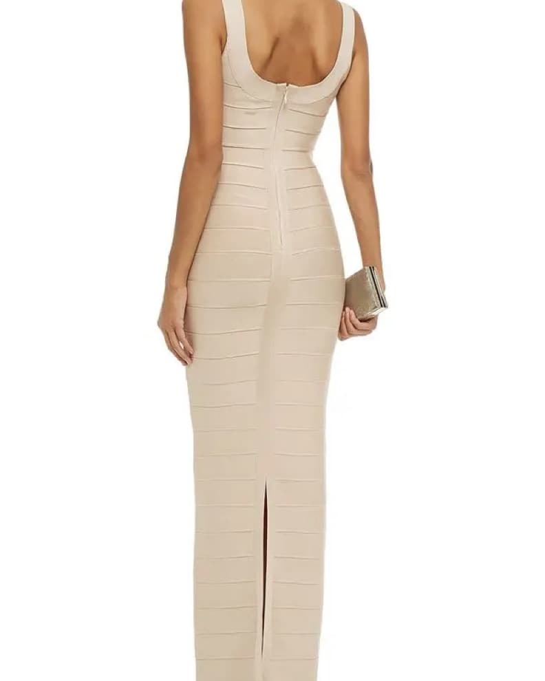 HERVE LEGER Bandage Gown - Beige - Image 2