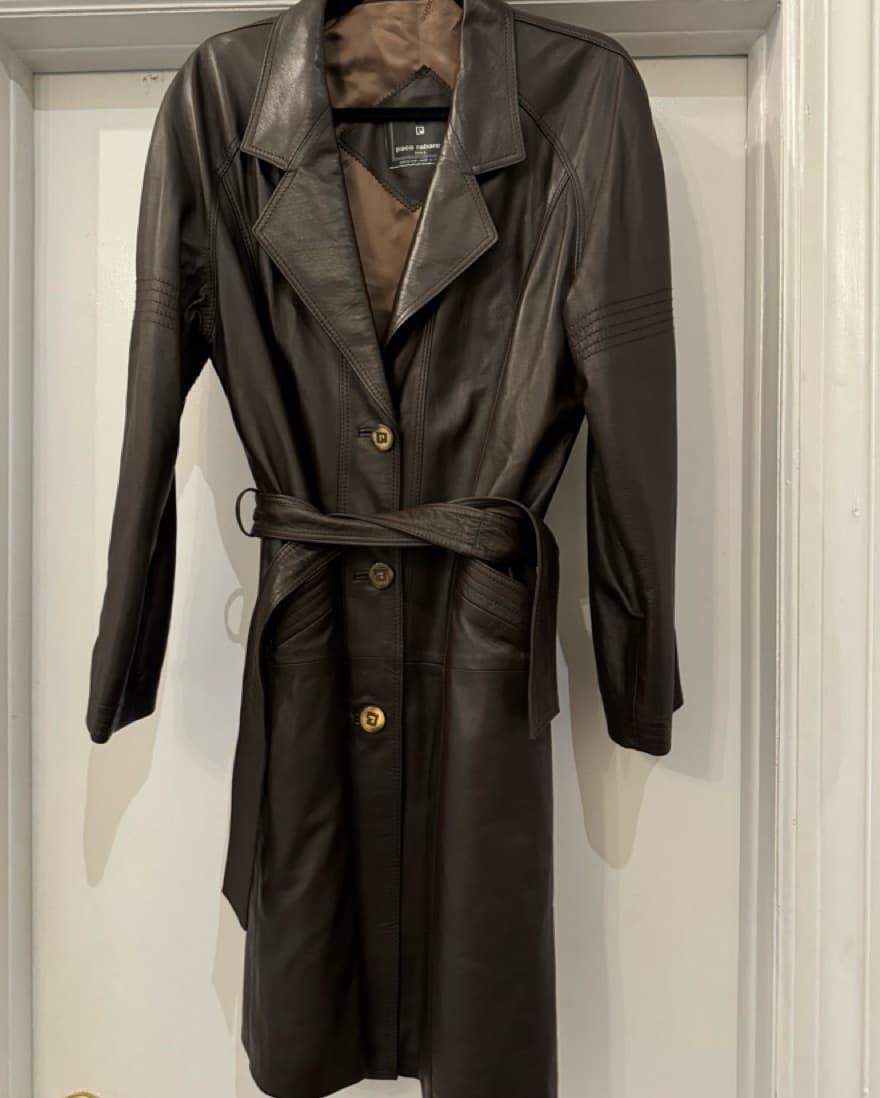 Paco Rabanne Leather Trench - Image 2
