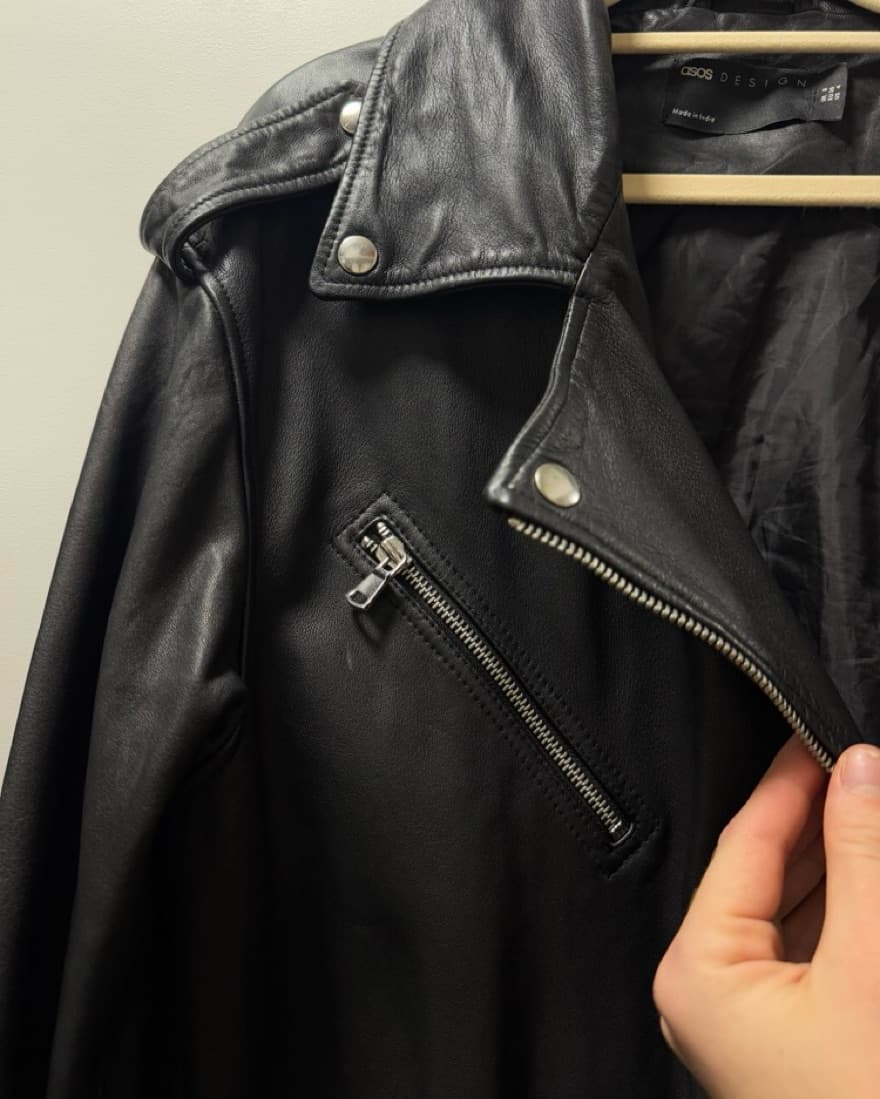 ASOS Design Faux Leather Jacket - Image 2