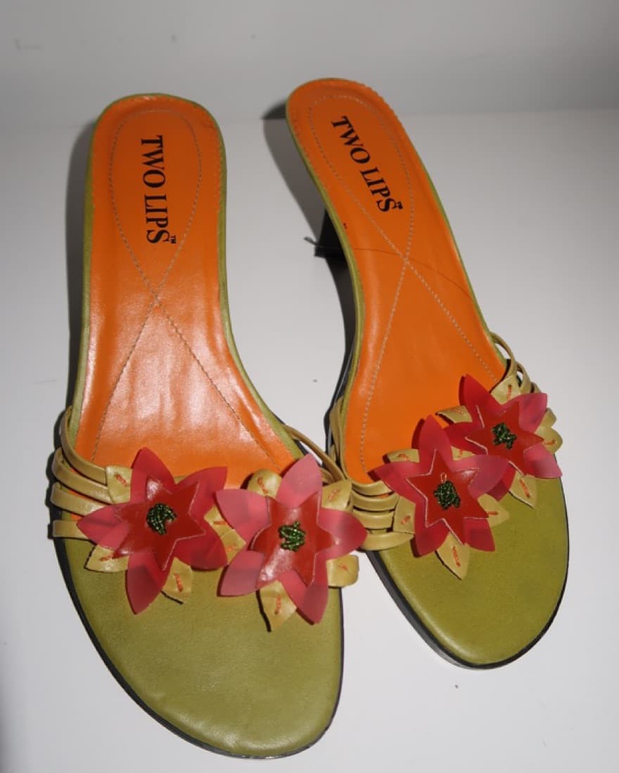 Vintage 90s Flower Mules - Image 2