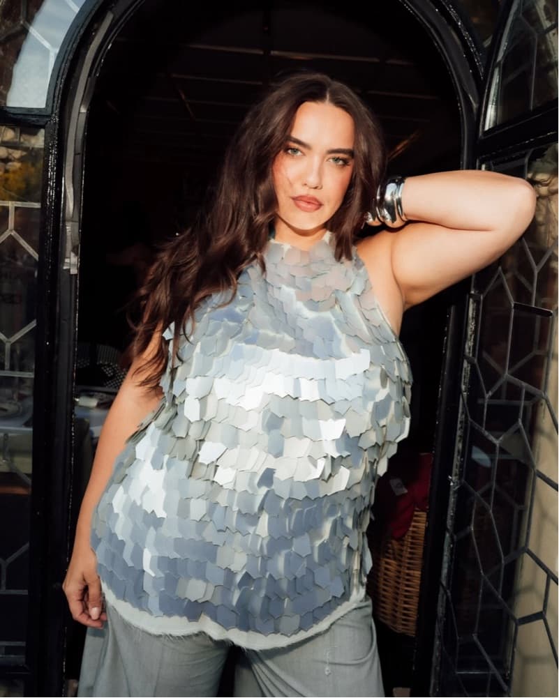 Silver Sequin Halter Top - Image 1