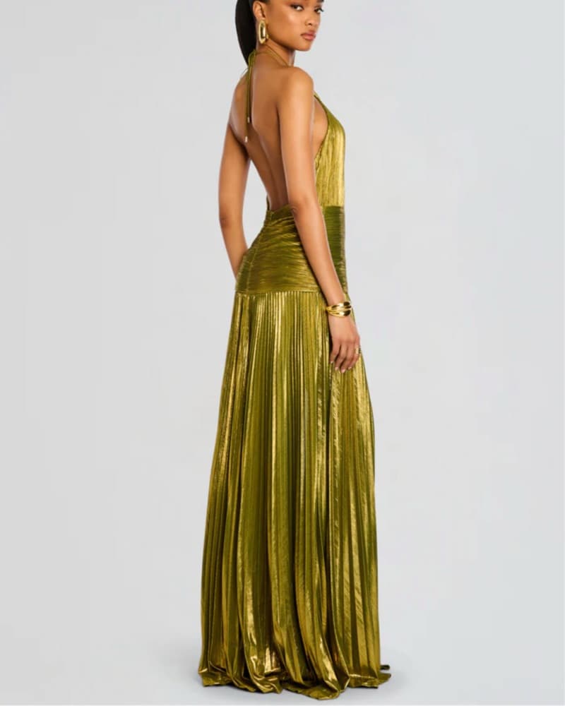Retrofete Thalia Metallic Dress - Image 2