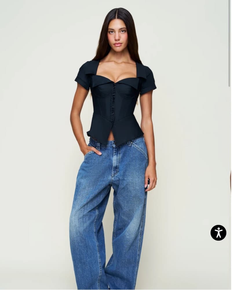 Guizio Lia Buttondown Corset  - Image 2