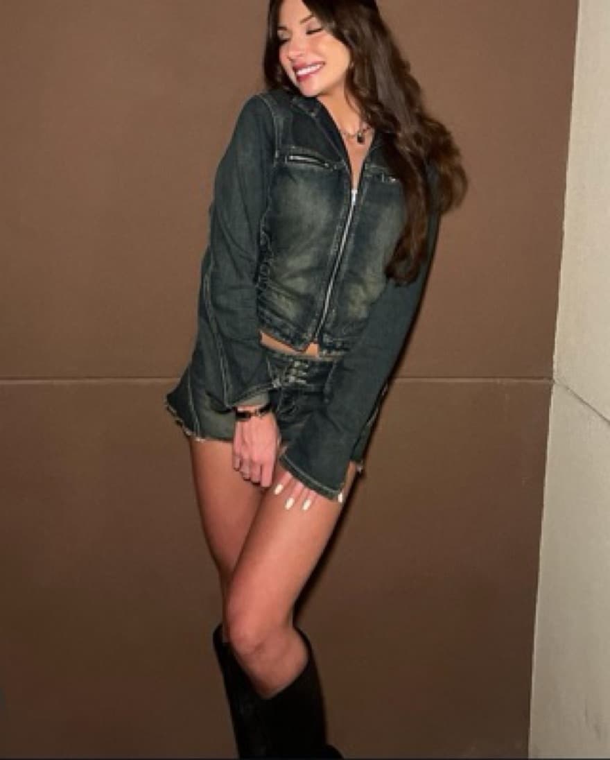 I Am Gia Nykko Denim Jacket & Mini Skort - Image 5