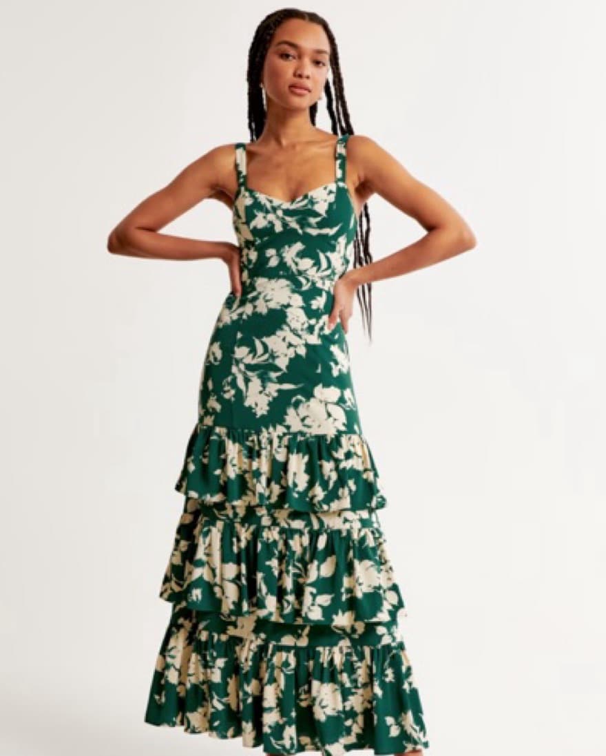 Abercrombie Ruffle Tiered Maxi Dress - Image 1