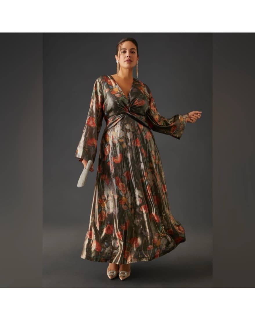 Anthropologie Caballero Floral Maxi Dres - Image 1