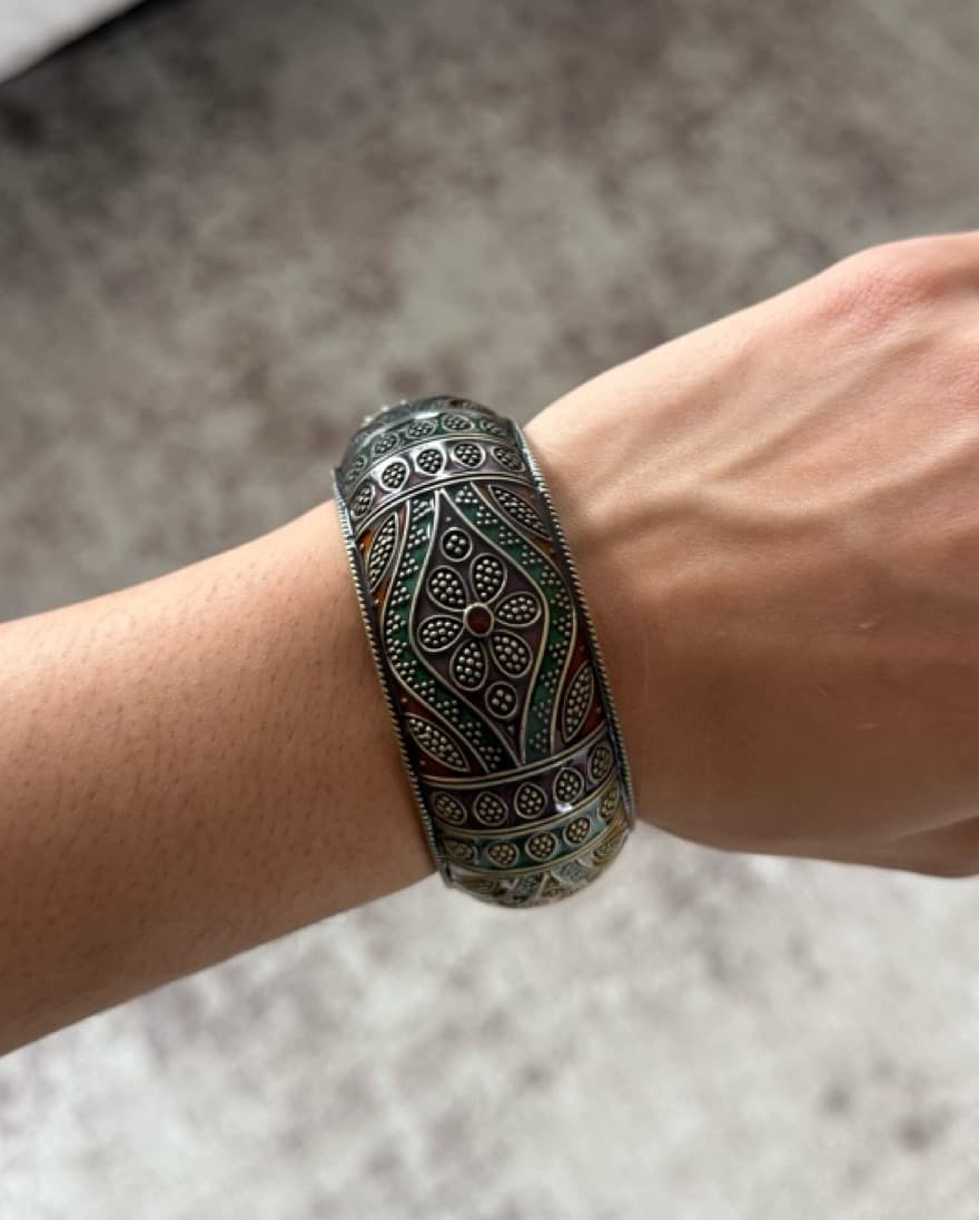 Intricate Patterned Bangle - Image 2