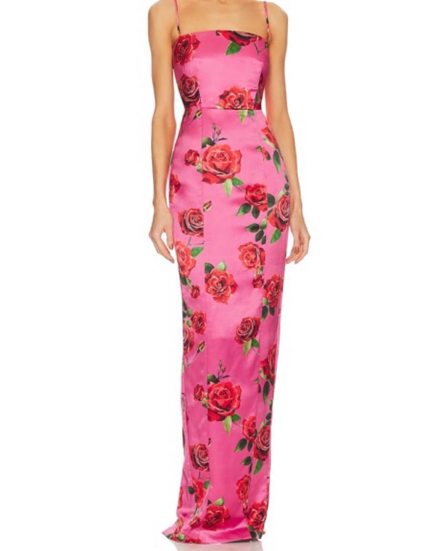 SAU LEE Sofia Dress In Pink Multi  - Image 1