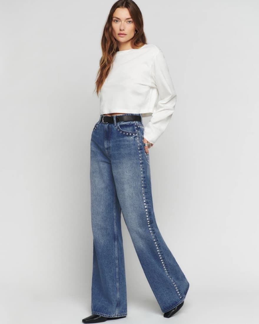 Reformation Cary High Rise Slouchy Jean - Image 2