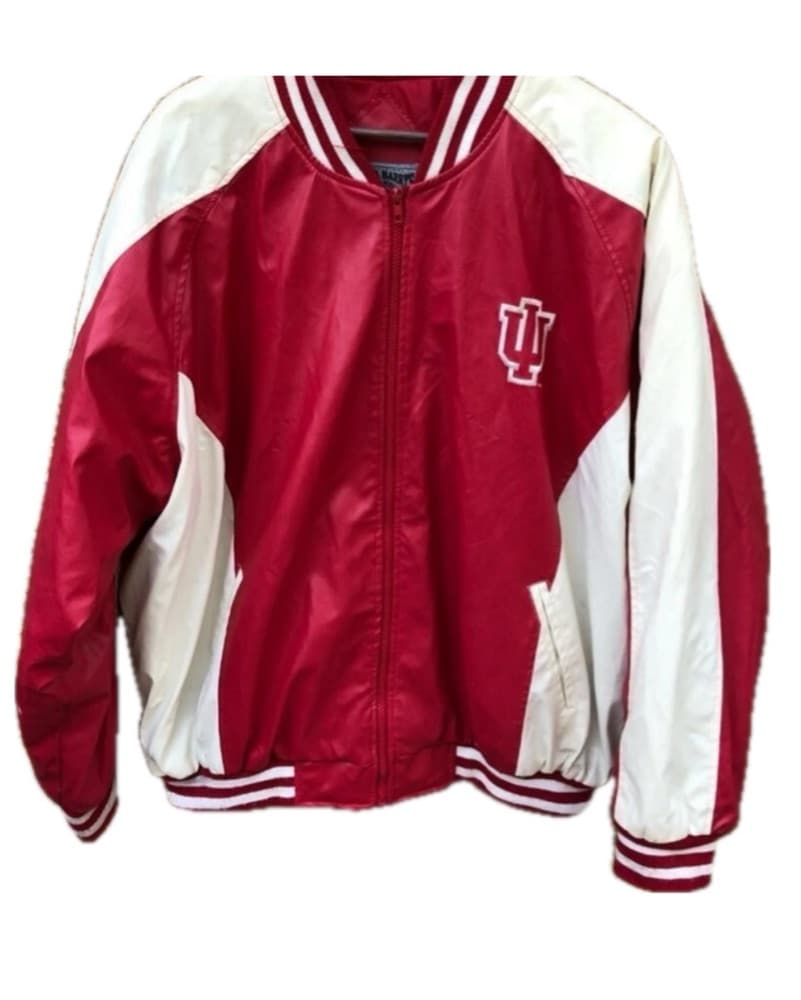 Indiana Red & White Vintage Jacket - Image 2