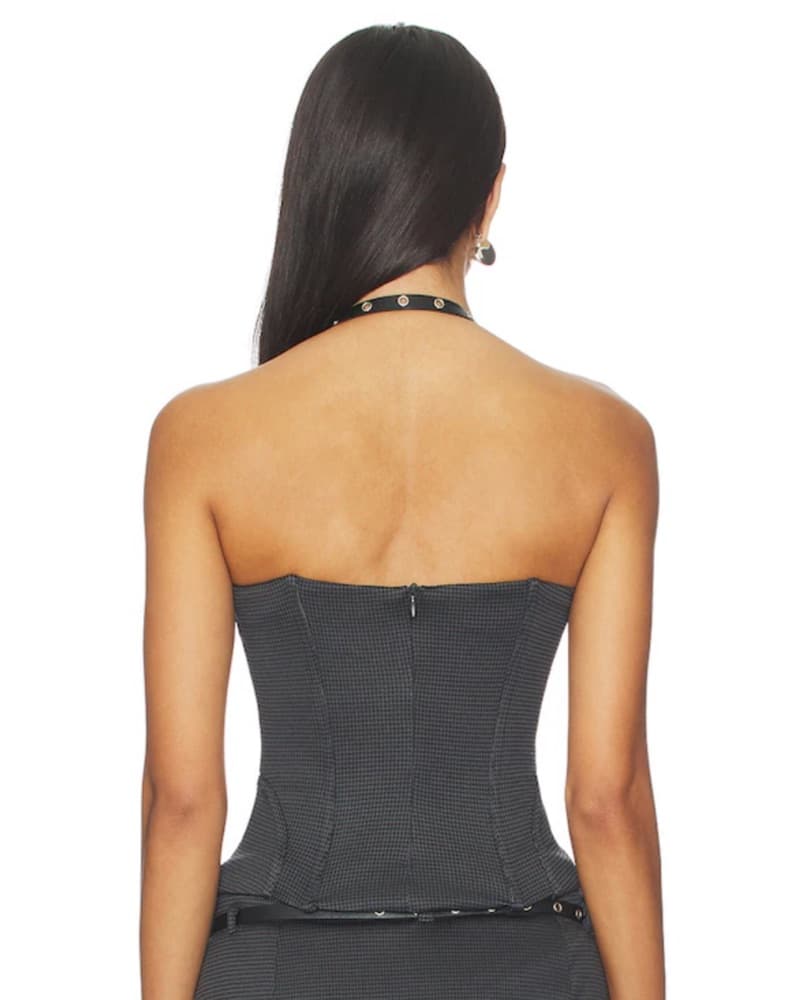 Sold Out With Jean Iris Top- Black Check - Image 3