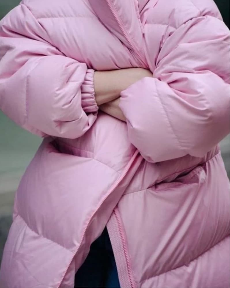 MOONGOOSE Pink Long Puffer Coat - Image 3