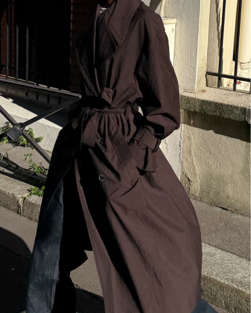 Mango Brown Trench Coat  - Image 3