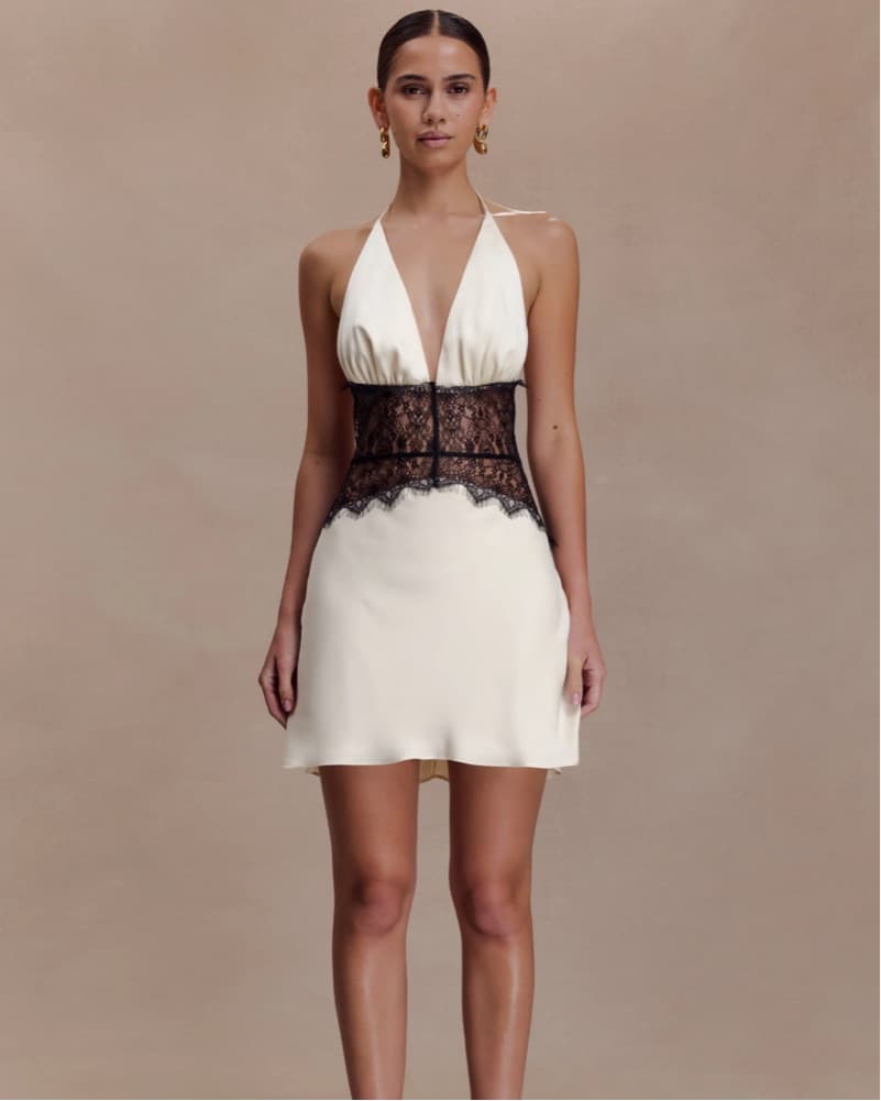 Meshki Lace Mini Dress - Image 1