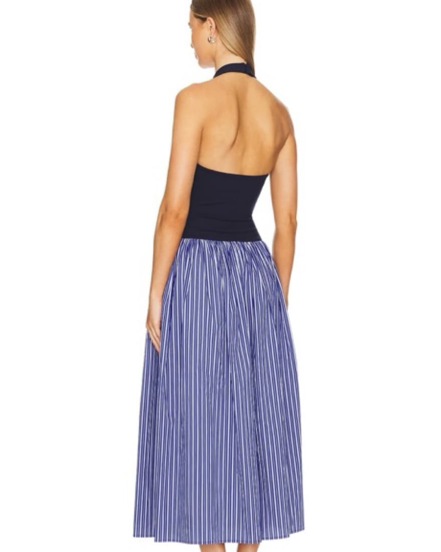 Blue And White Stripe Maxi  - Image 2