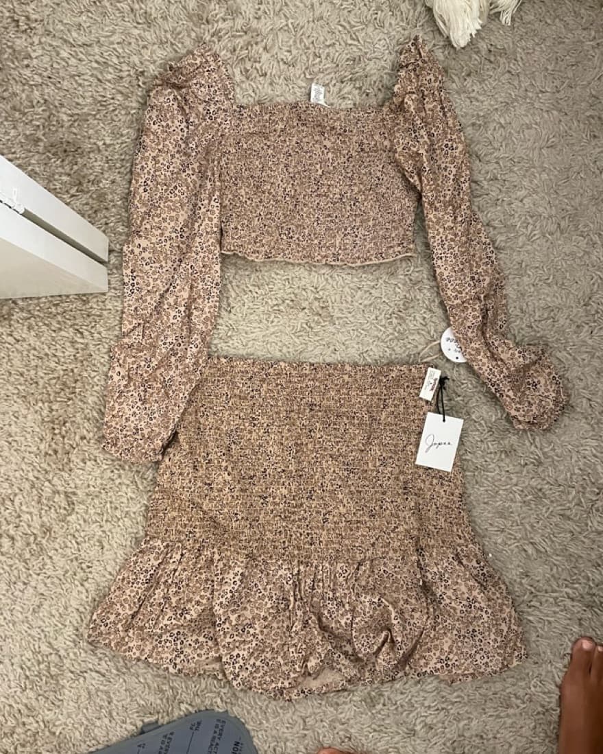 Brown Skirt Set - Image 1