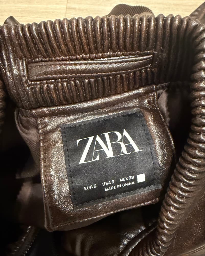 Zara Leather Jacket - Image 3