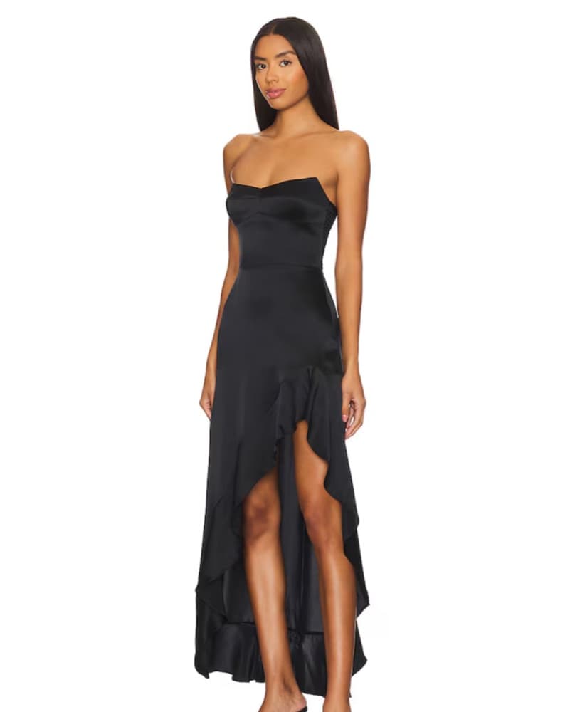 Amanda Uprichard Alyse Dress In Black - Image 3