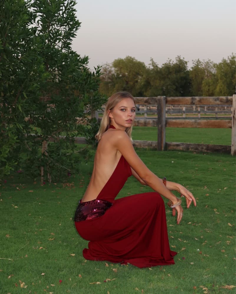 Ance Gria Adele Gown - Wine  - Image 3