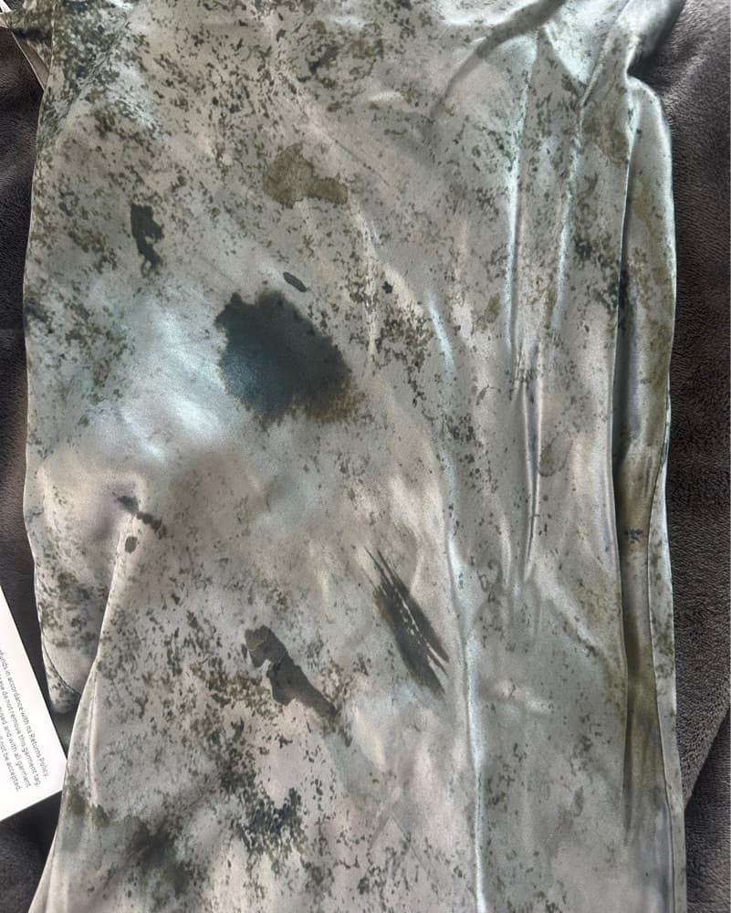 TopShop Satin Patterned Cowl Neck Dress  - Image 6