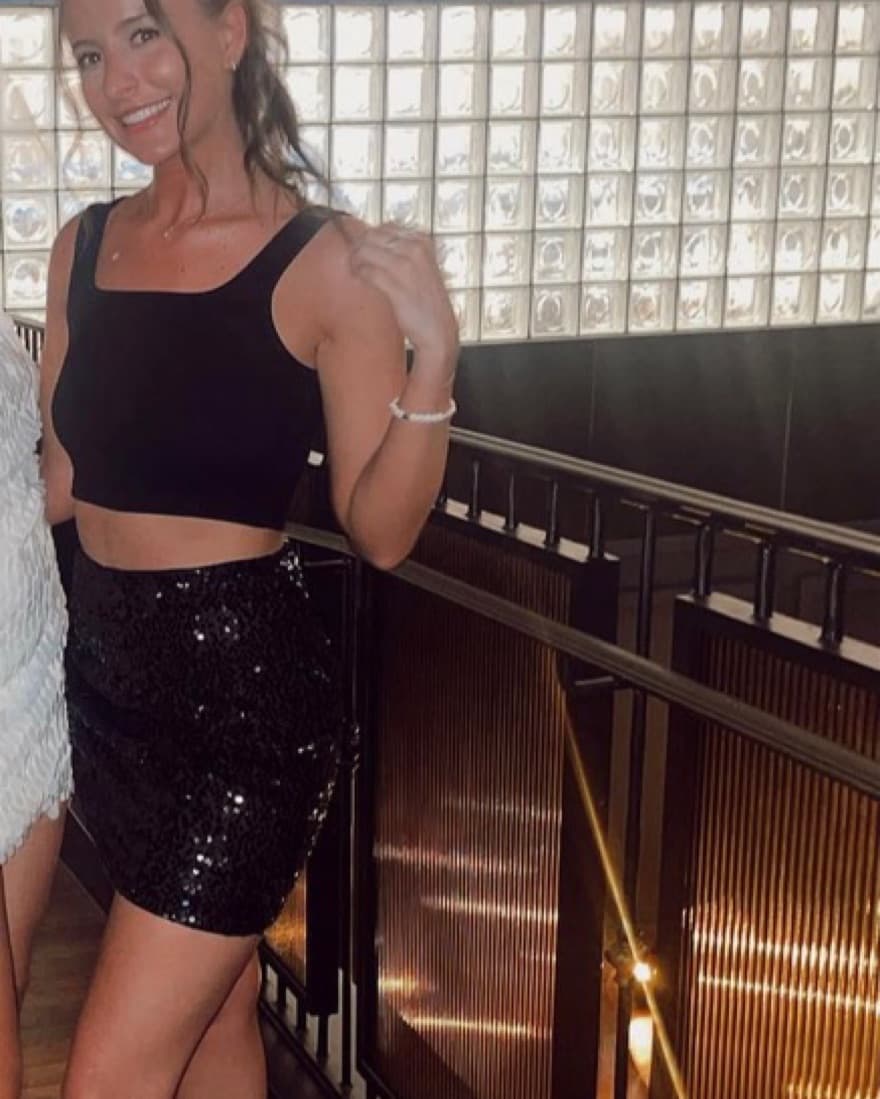 Black Sequin Skirt  - Image 1