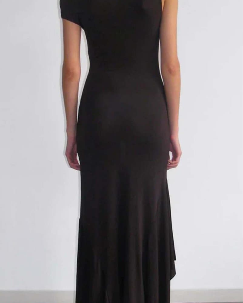 Paloma Wool Black Velvet Dress - Image 3