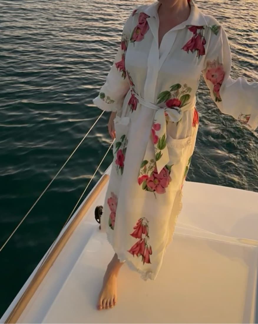 Oroton Multi Verandah Floral Long Tunic  - Image 4