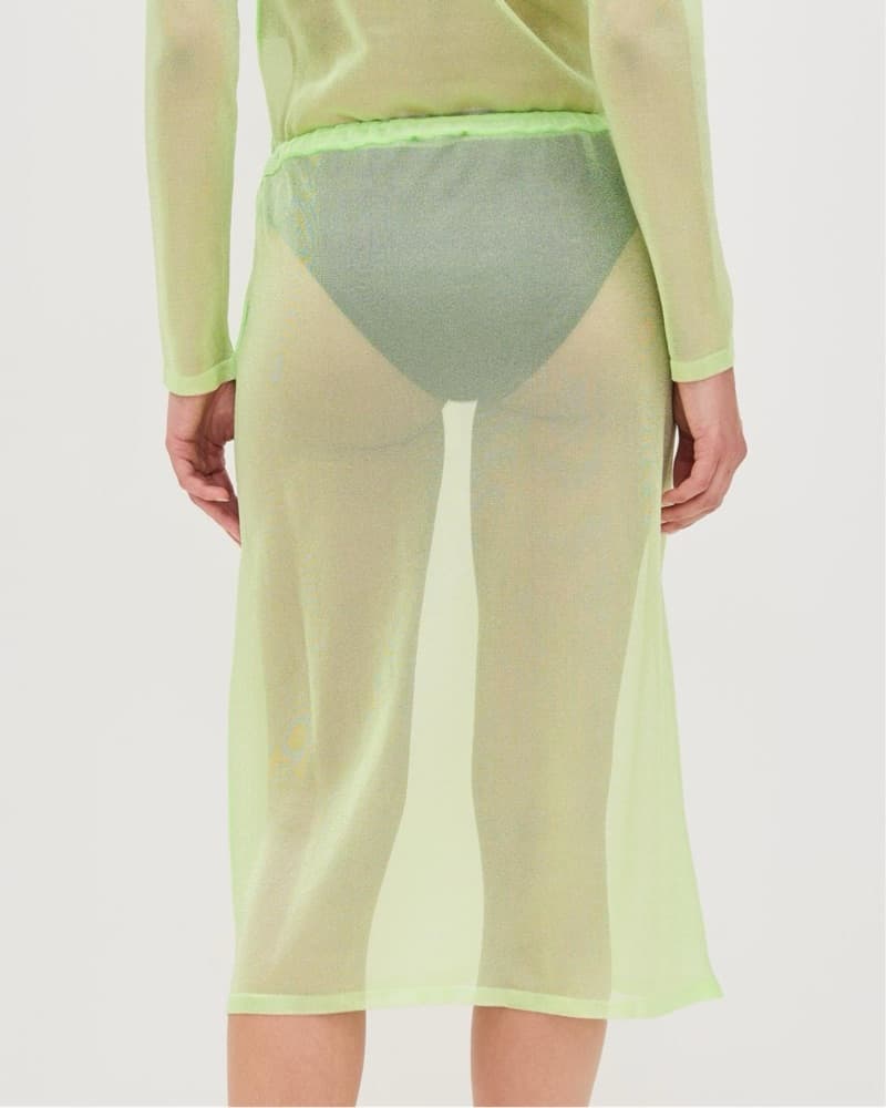 Sheer Green Skirt - Image 5