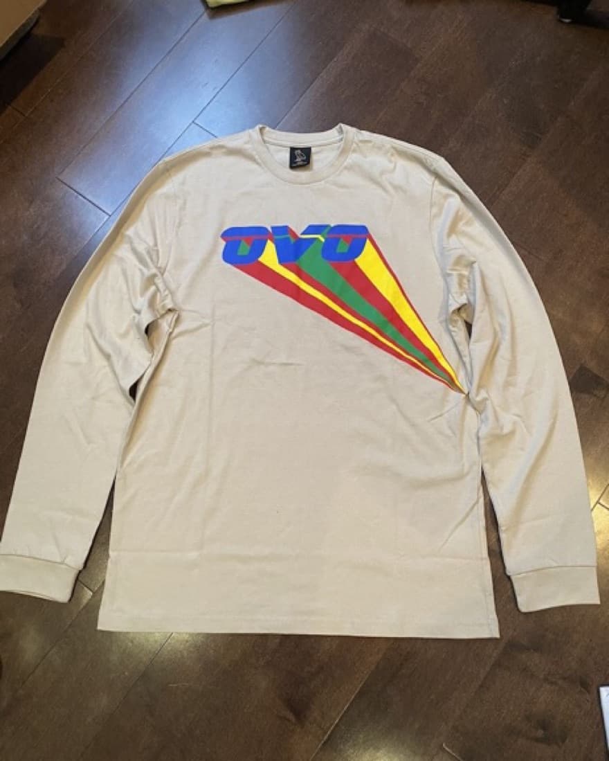 OVO Long Sleeve Shirt Cream - Image 1