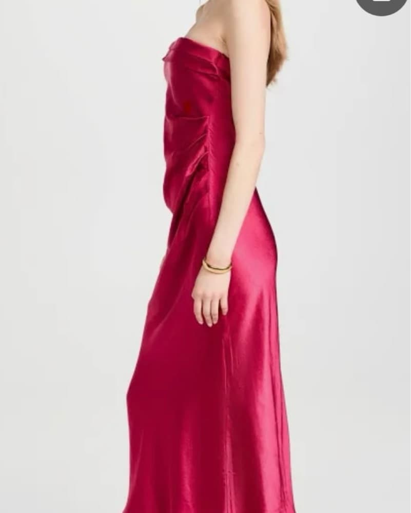 Elliatt Hollywood Draped Satin Midi  - Image 2