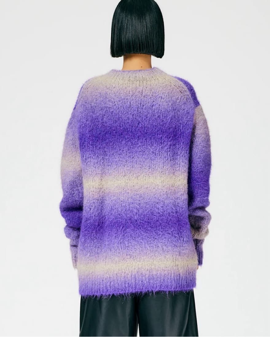 Tibi Purple Ombre Sweater - Image 3