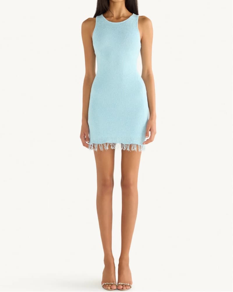 Asta Resort Natalia Mini Dress in Blue - Image 1